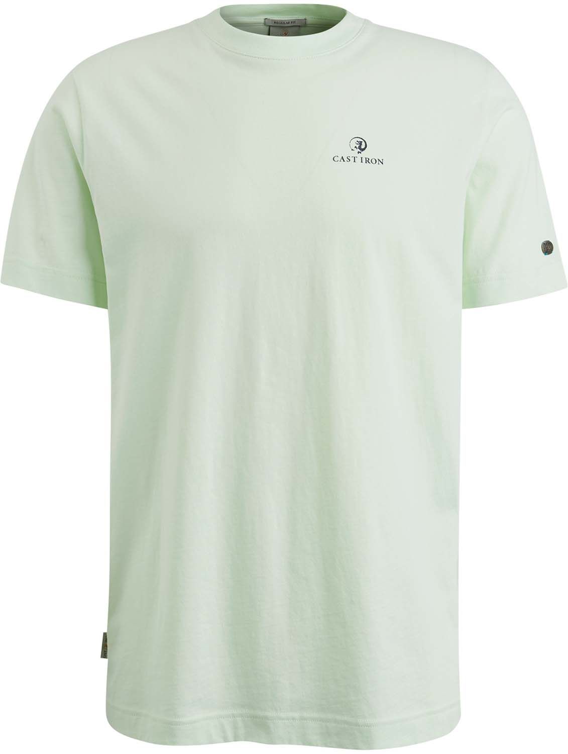 Cast Iron Short sleeve r-neck regular fit si Groen