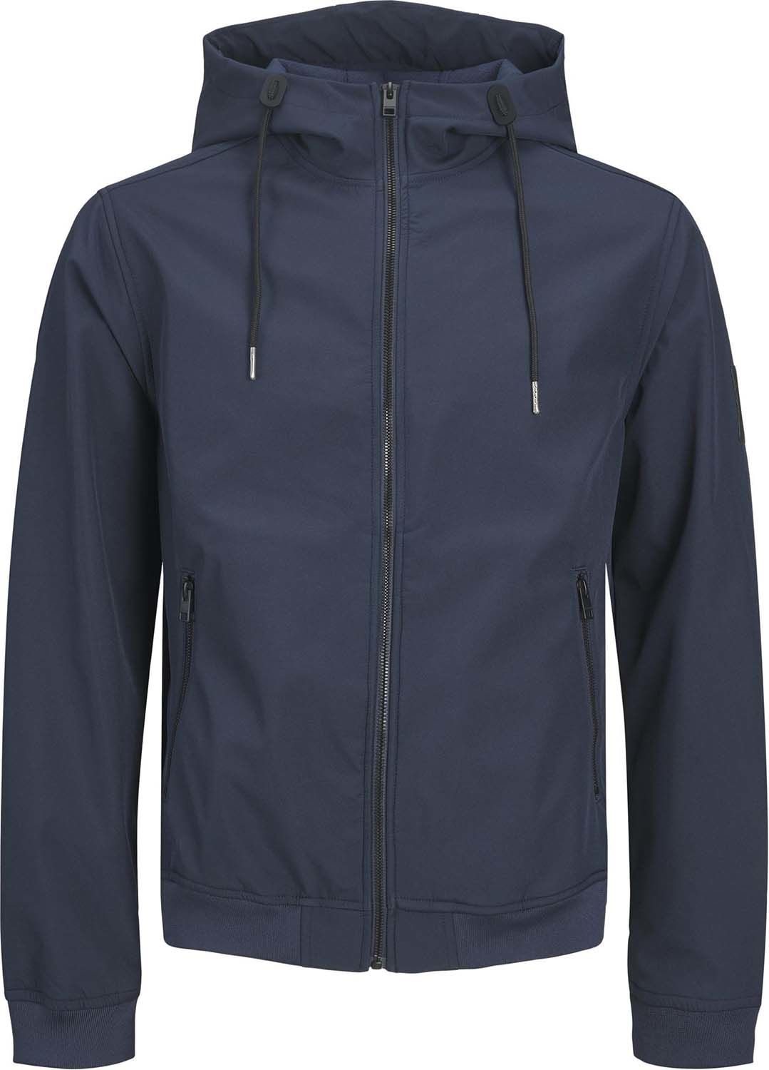 Jack & Jones Softshell Basic Hood Blauw