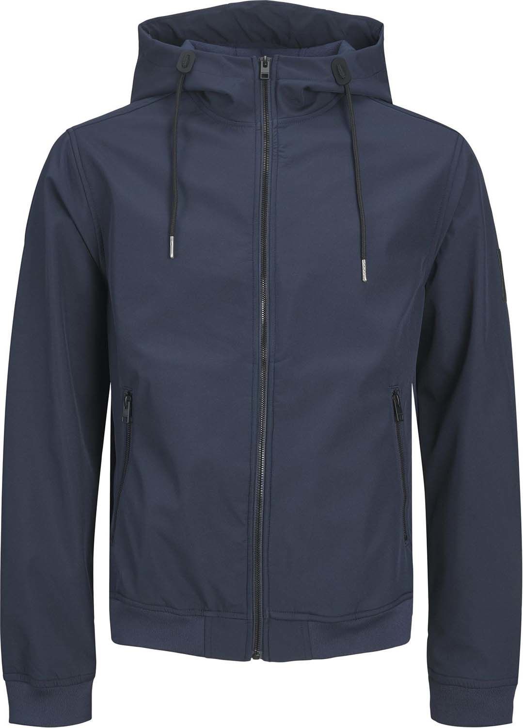 Softshell Basic Hood Blauw