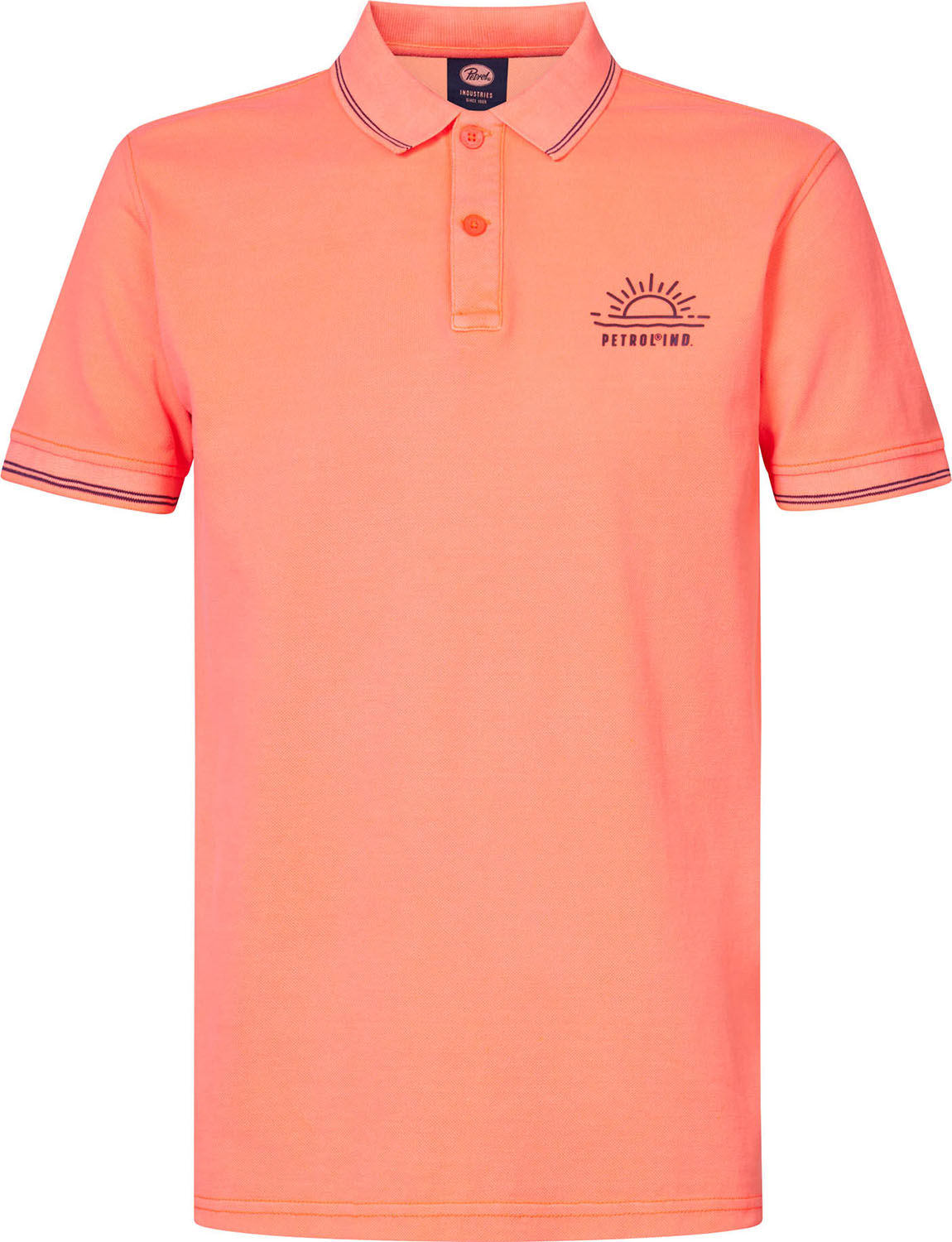 Petrol Polo Short Sleeve Oranje