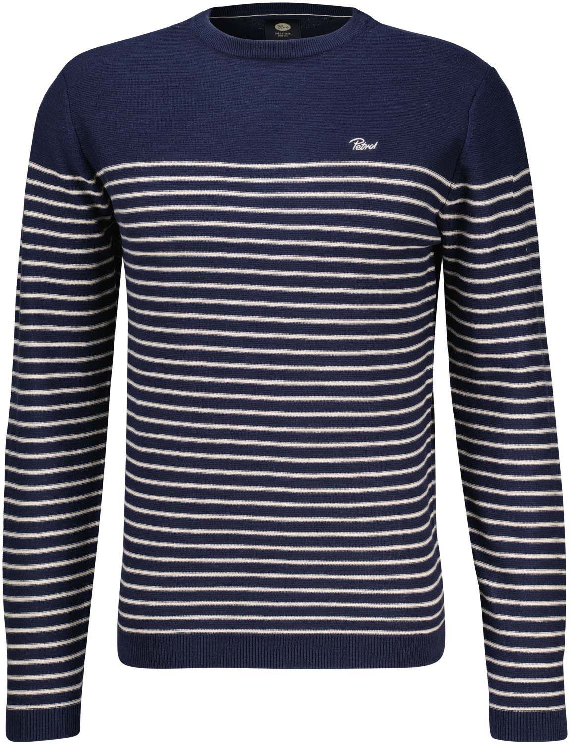 Petrol Men Knitwear Round Neck Basic Blauw