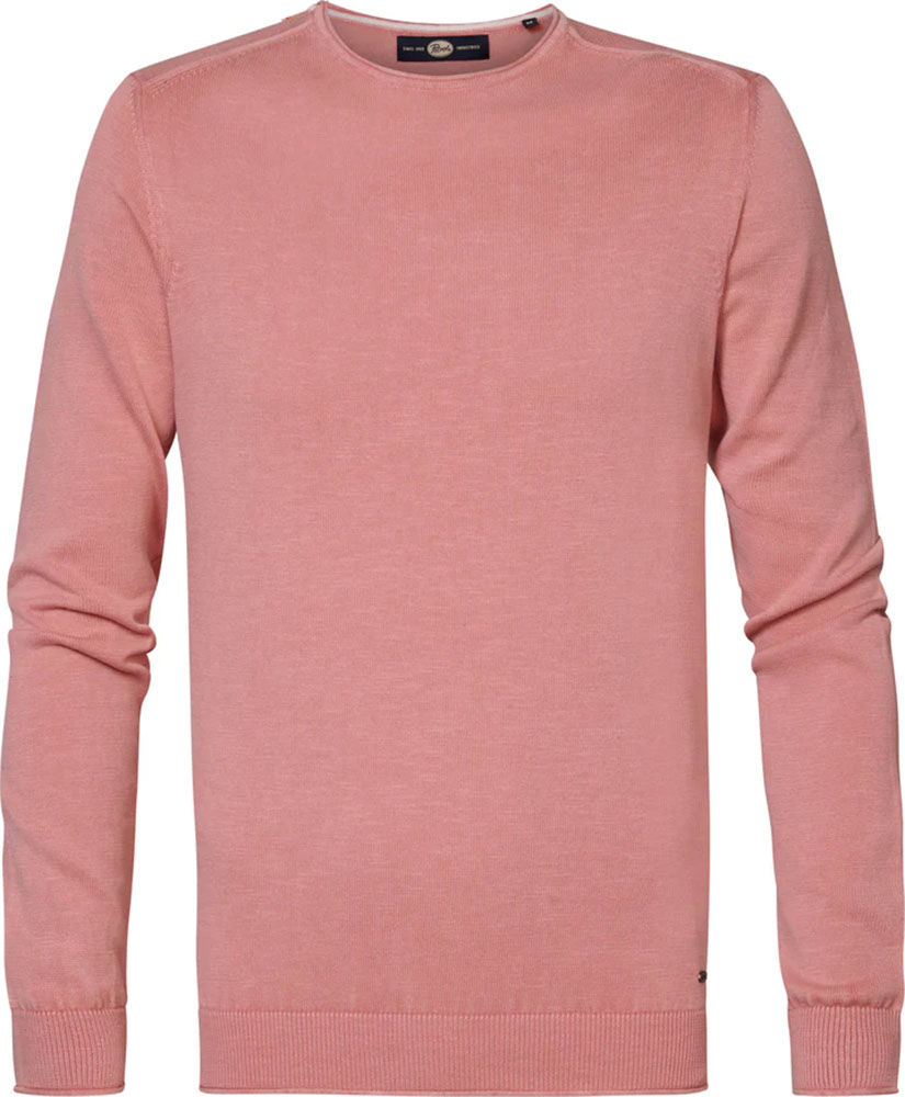 Petrol Men Knitwear Round Neck Basic Rood