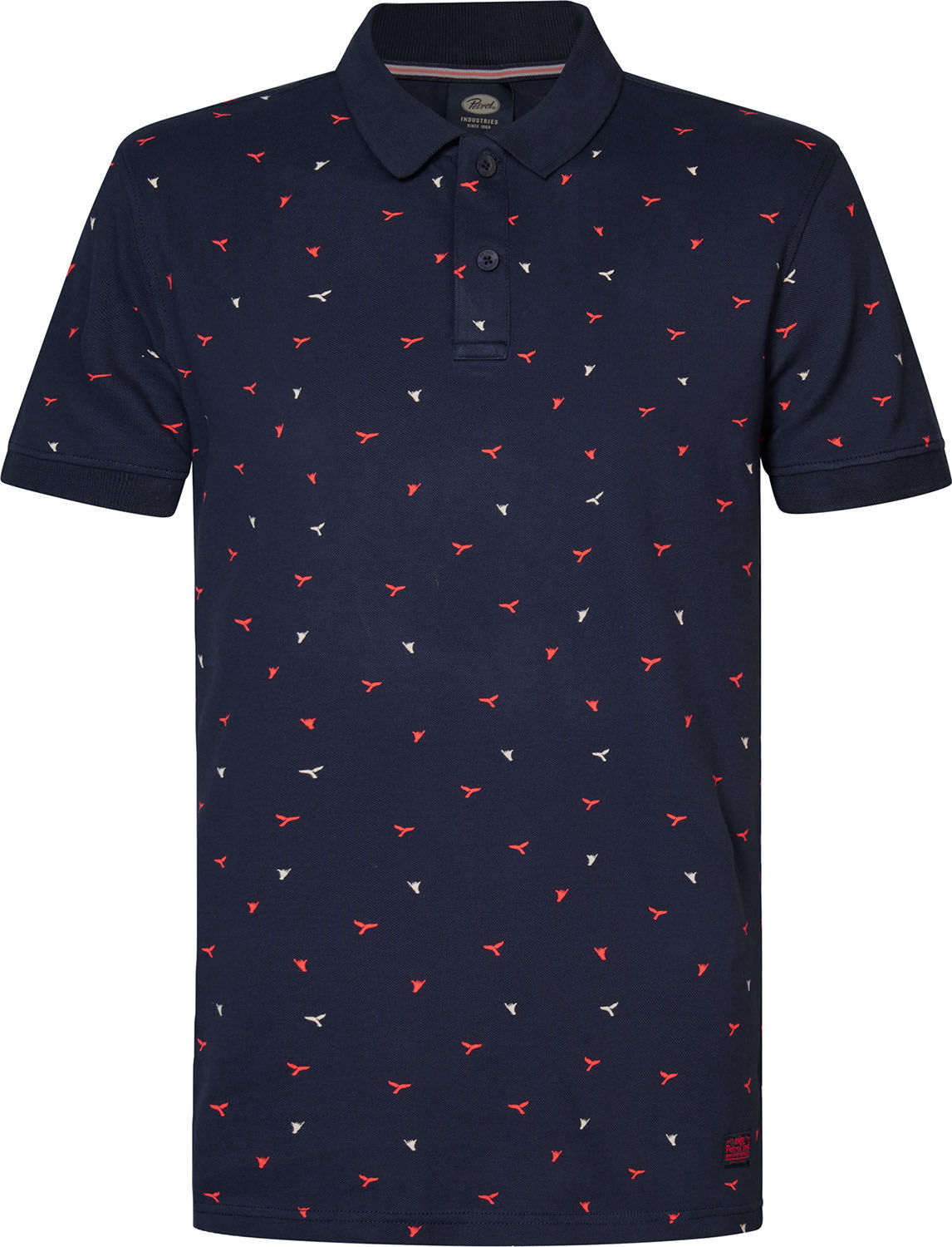 Petrol Men Polo Short Sleeve Blauw