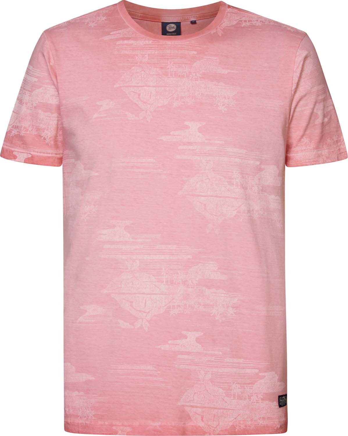 Petrol T-Shirt SS AOP Roze