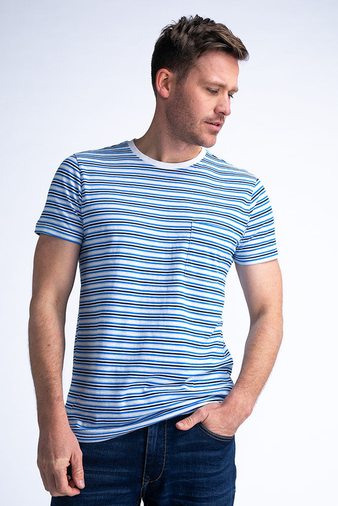 Petrol T-Shirt SS Blauw