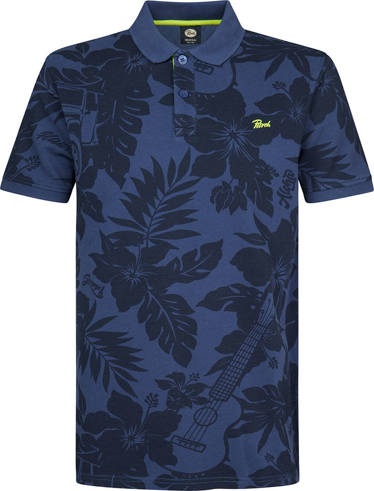 Petrol Polo Short Sleeve Blauw