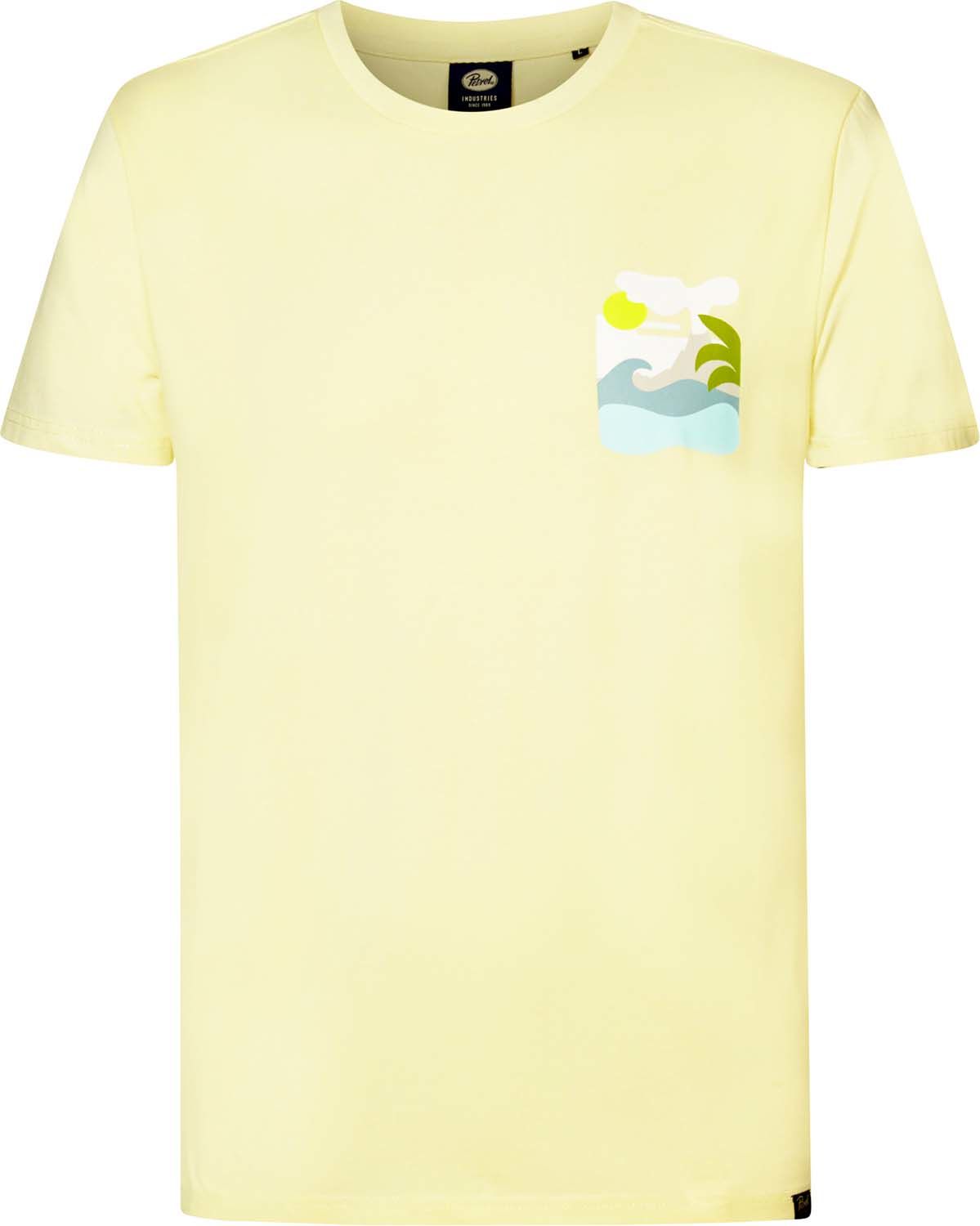 Petrol T-Shirt SS Geel