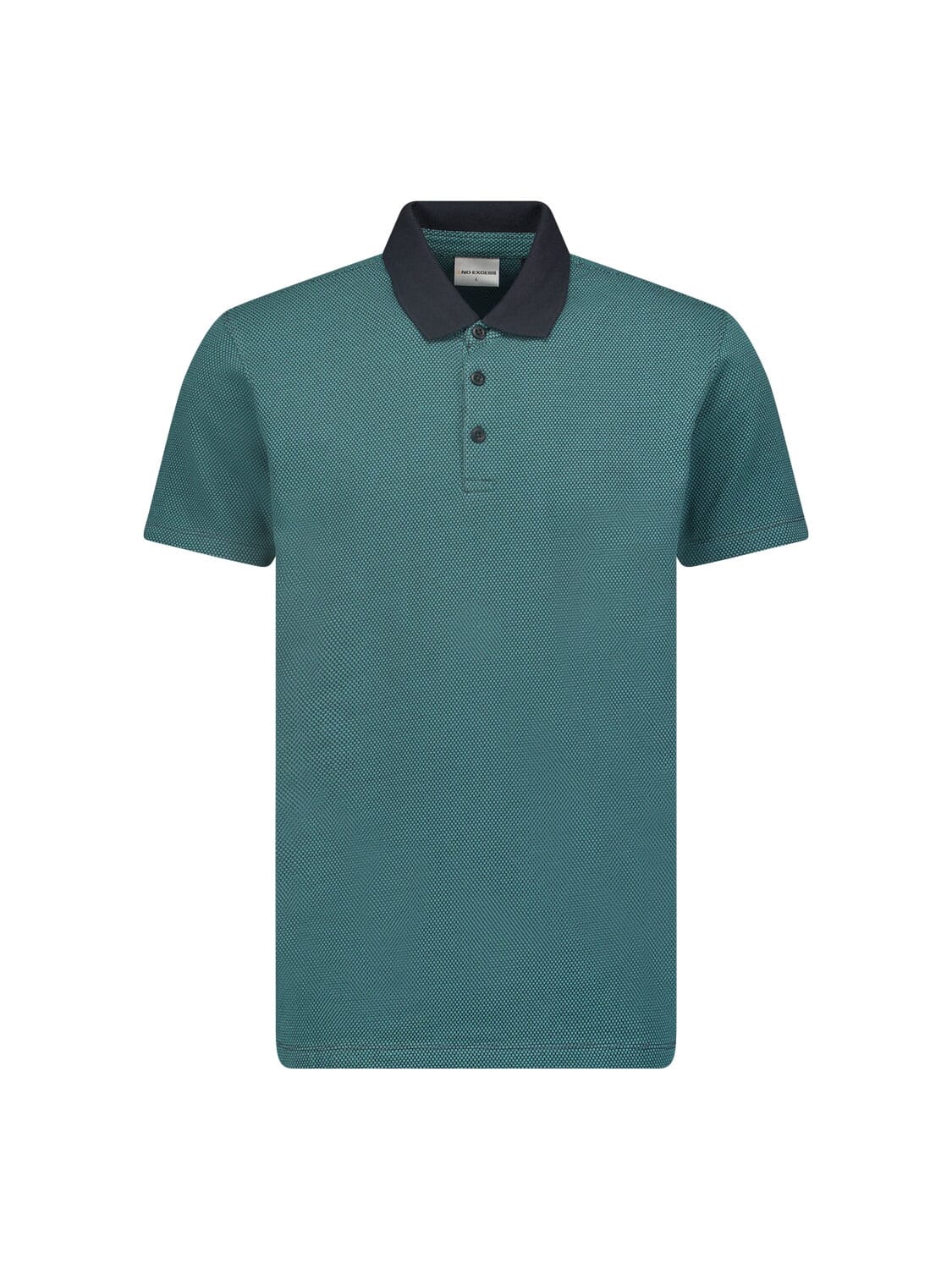 No Excess Polo 2 Coloured Jacquard Grijs