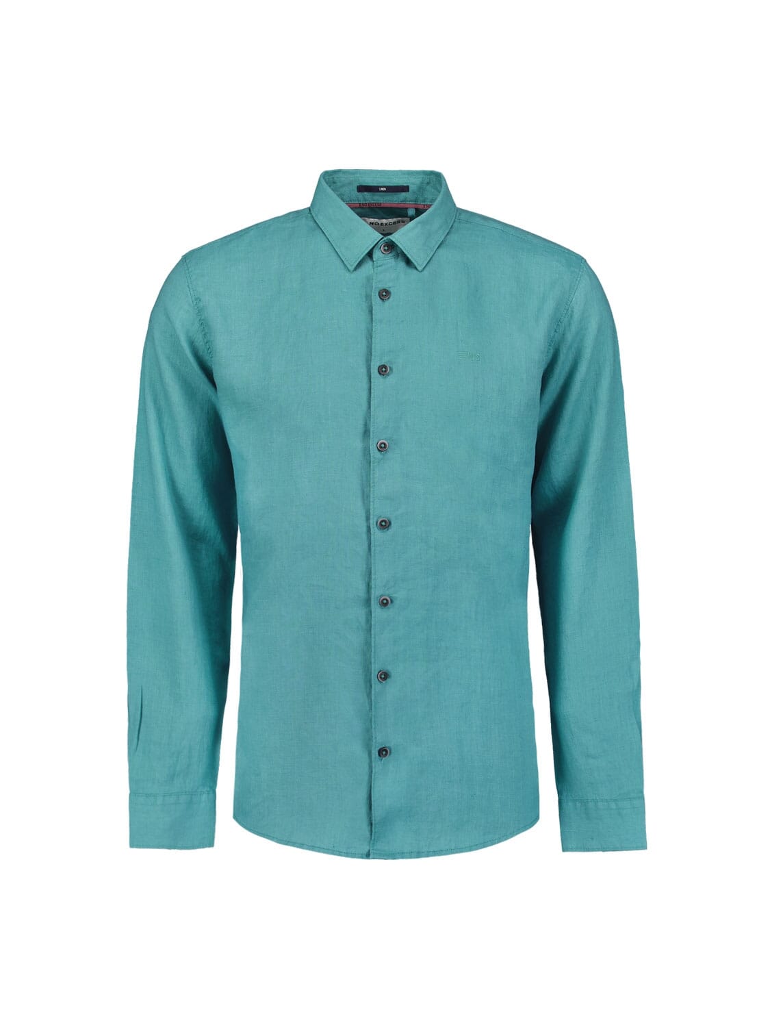 No Excess Overhemd Solid Blauw