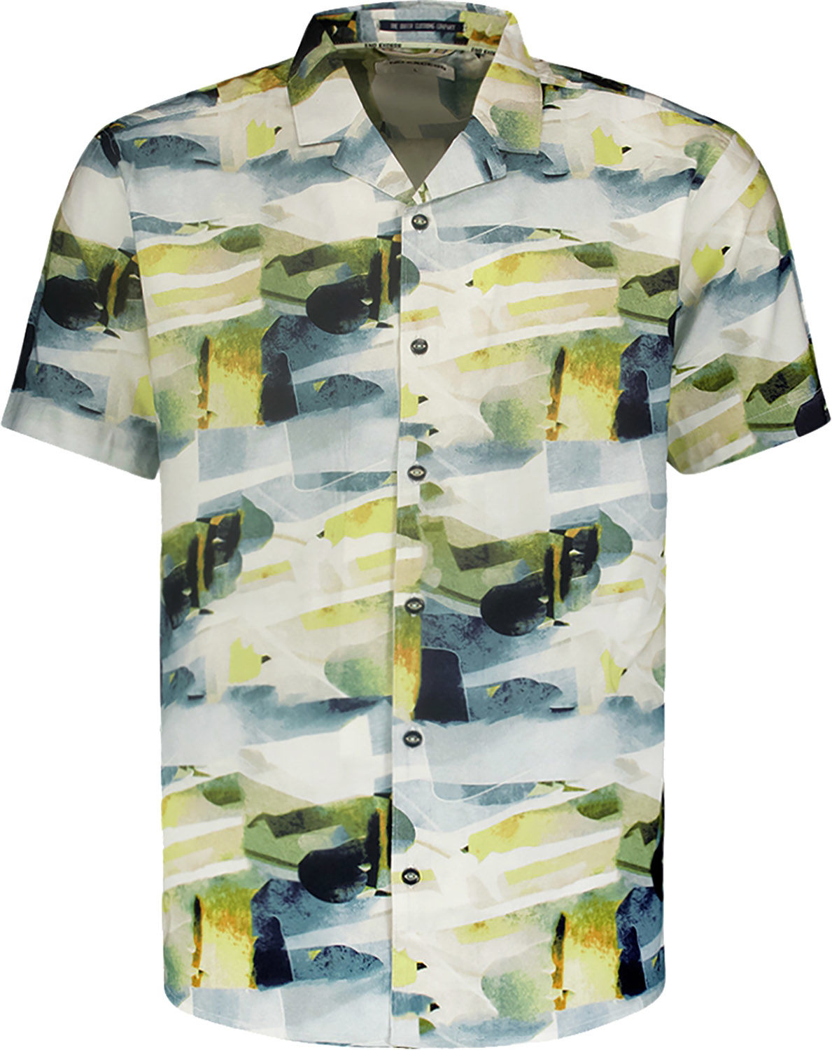 No Excess Shirt Short Sleeve Resort Collar Al Grijs