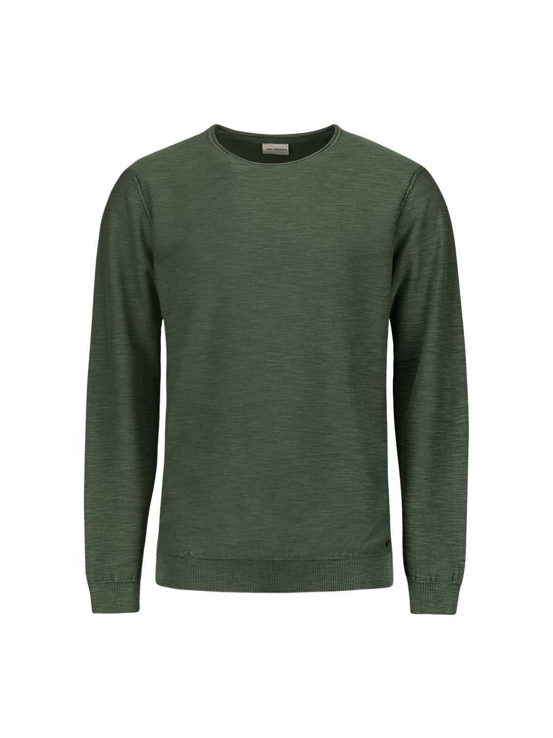 Pullover Crewneck Garment Dyed + St Groen