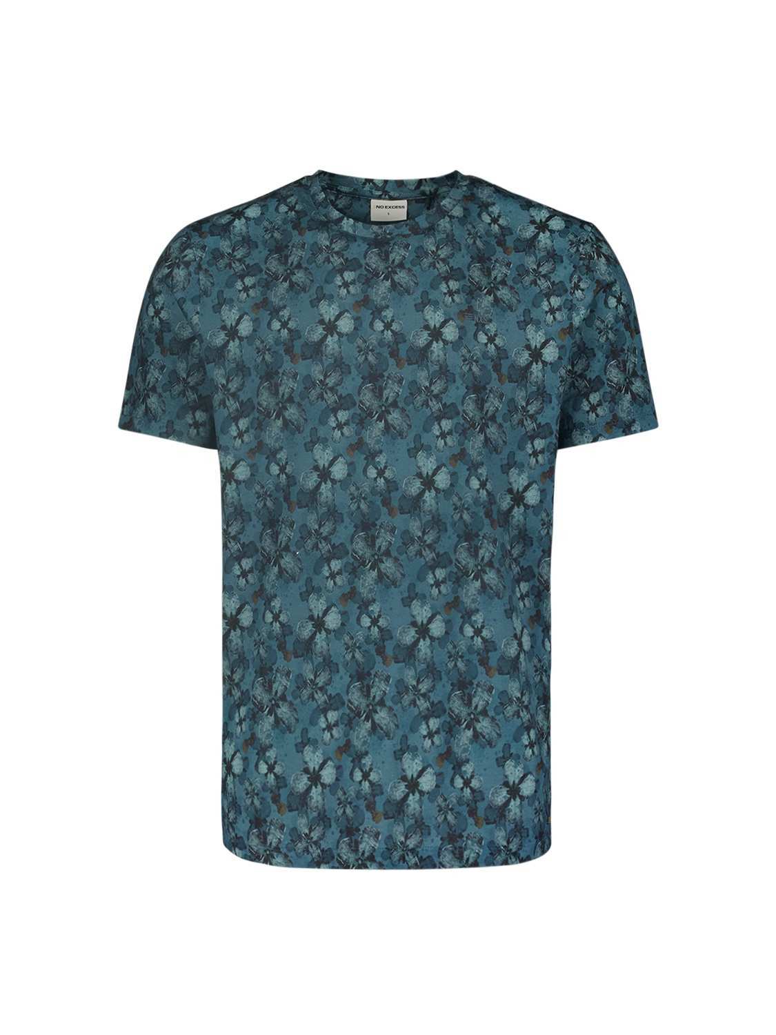 No Excess T-Shirt Crewneck Allover Printed Wit