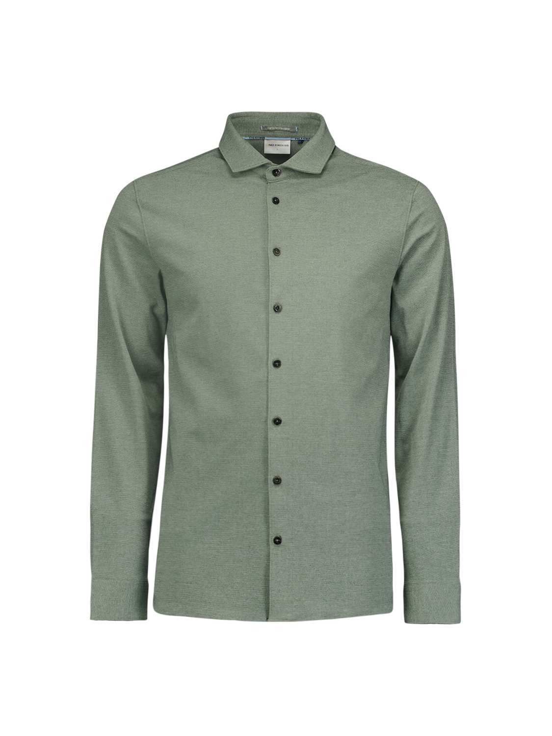 Shirt Jersey Melange Stretch Groen