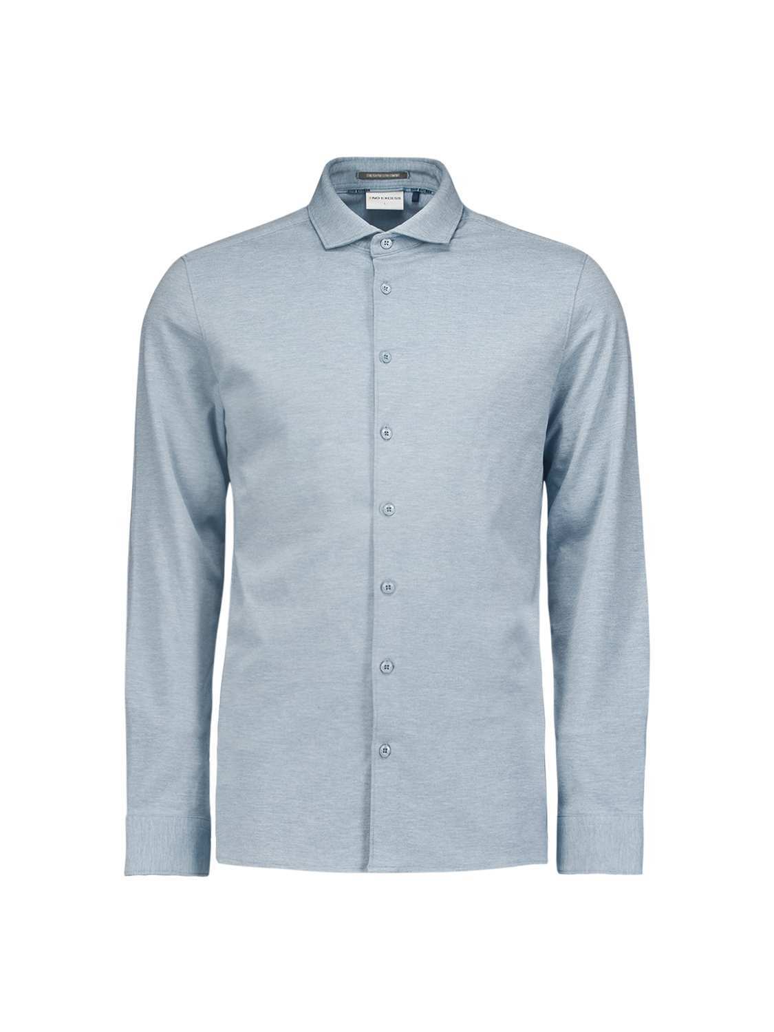 No Excess Shirt Jersey Melange Stretch Wit