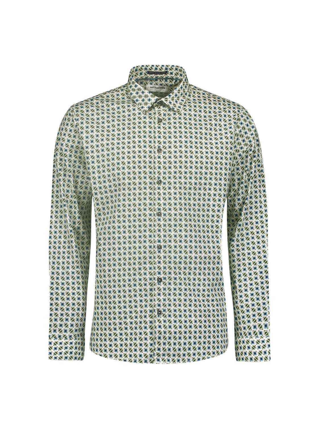 No Excess Shirt Stretch Allover Printed Wit