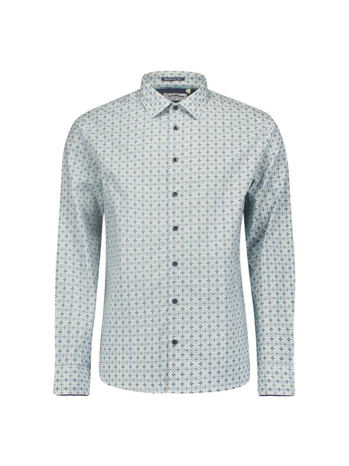 No Excess Shirt Stretch Allover Printed Wit