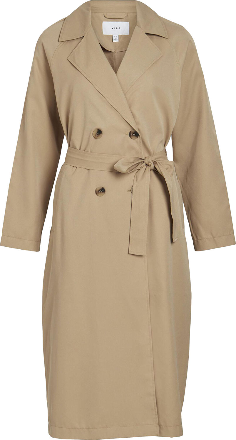 Vila Trenchcoat Jancine Bruin
