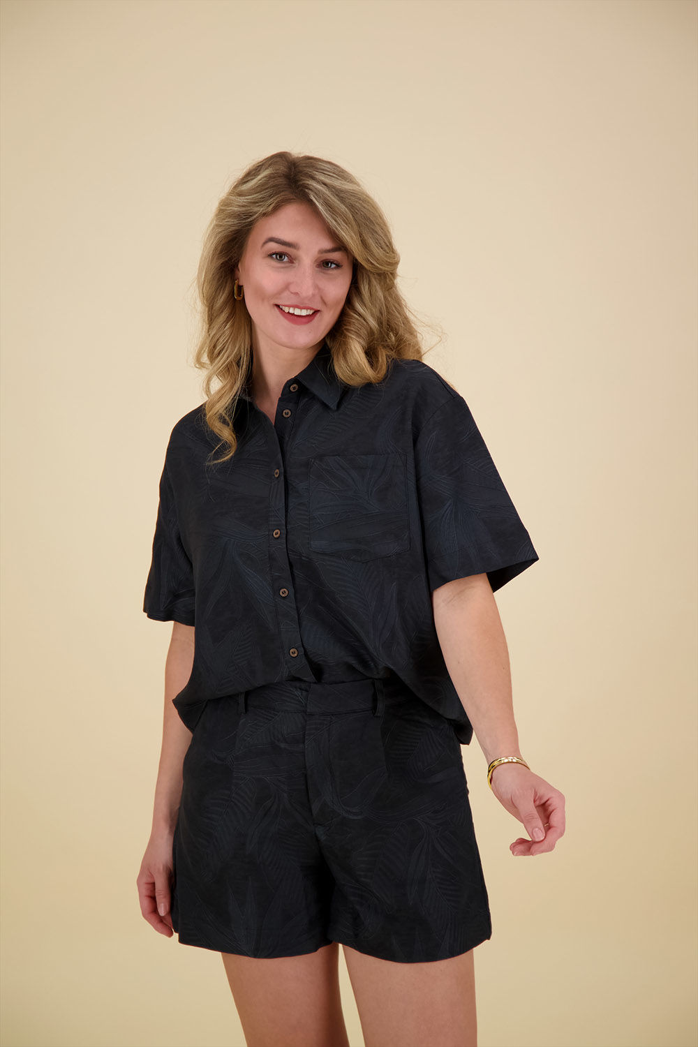 Object Blouse Hannima  Zwart