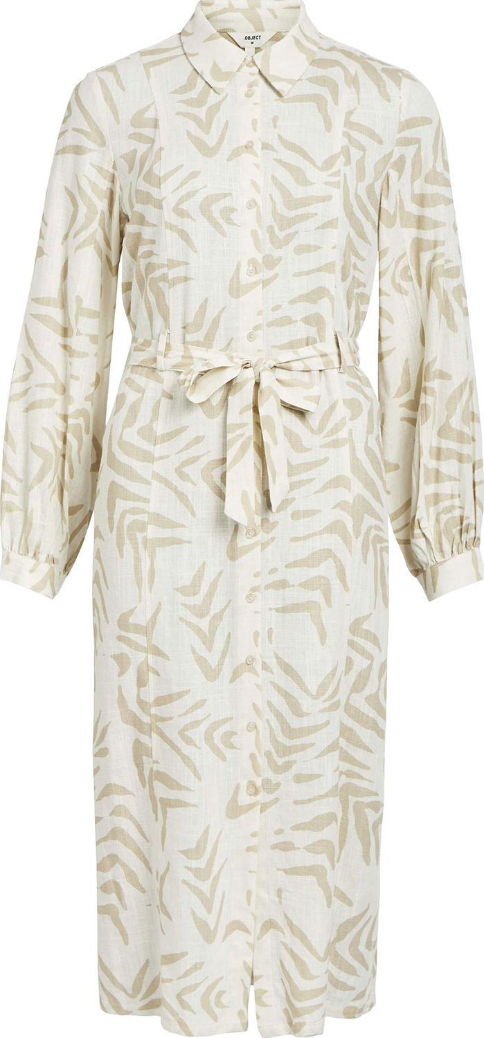 Object Jurk Emira Tilda L/S  Bruin