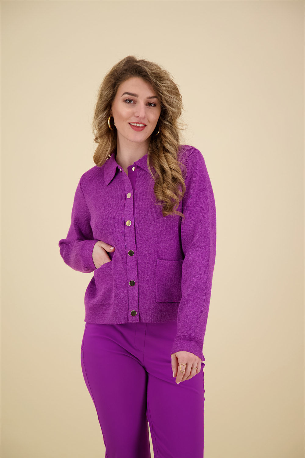 Studio Anneloes Vest Imke Paars