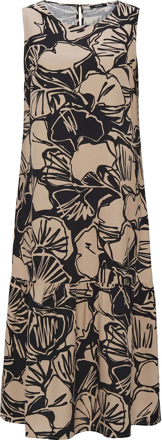 Opus Jurk Wicy art Zwart