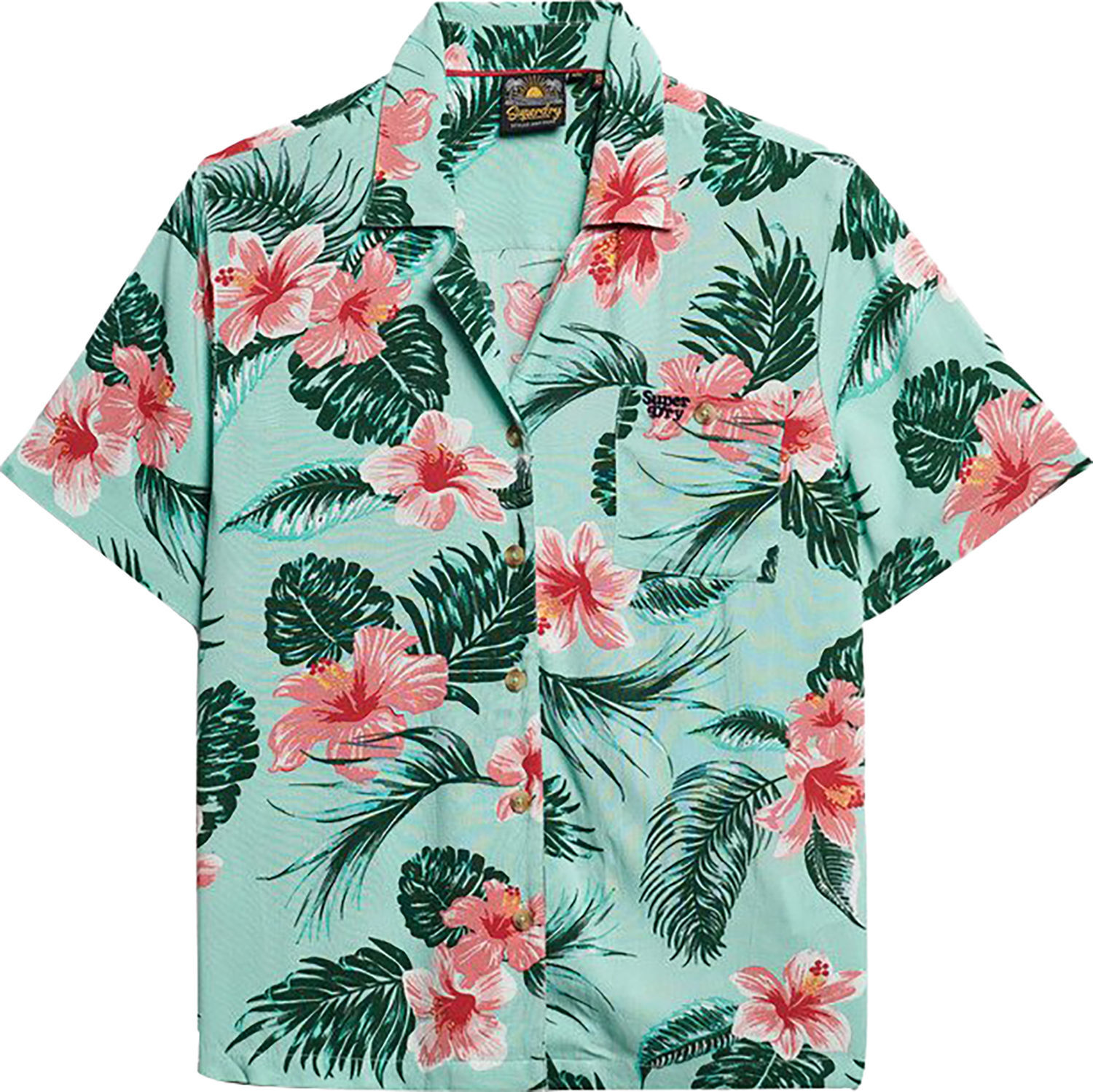 Superdry Beach resort overhemd Groen