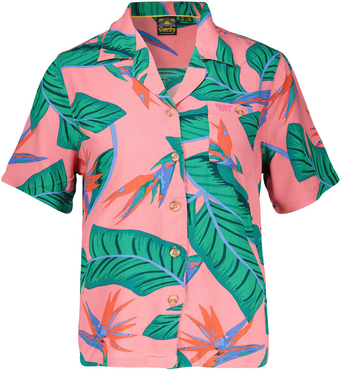 Superdry Beach resort overhemd Roze