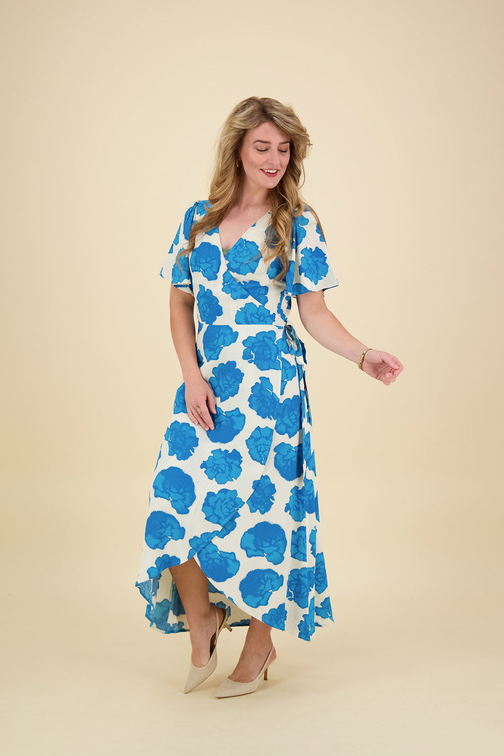 Fabienne Chapot Jurk Archana Butterfly Blauw