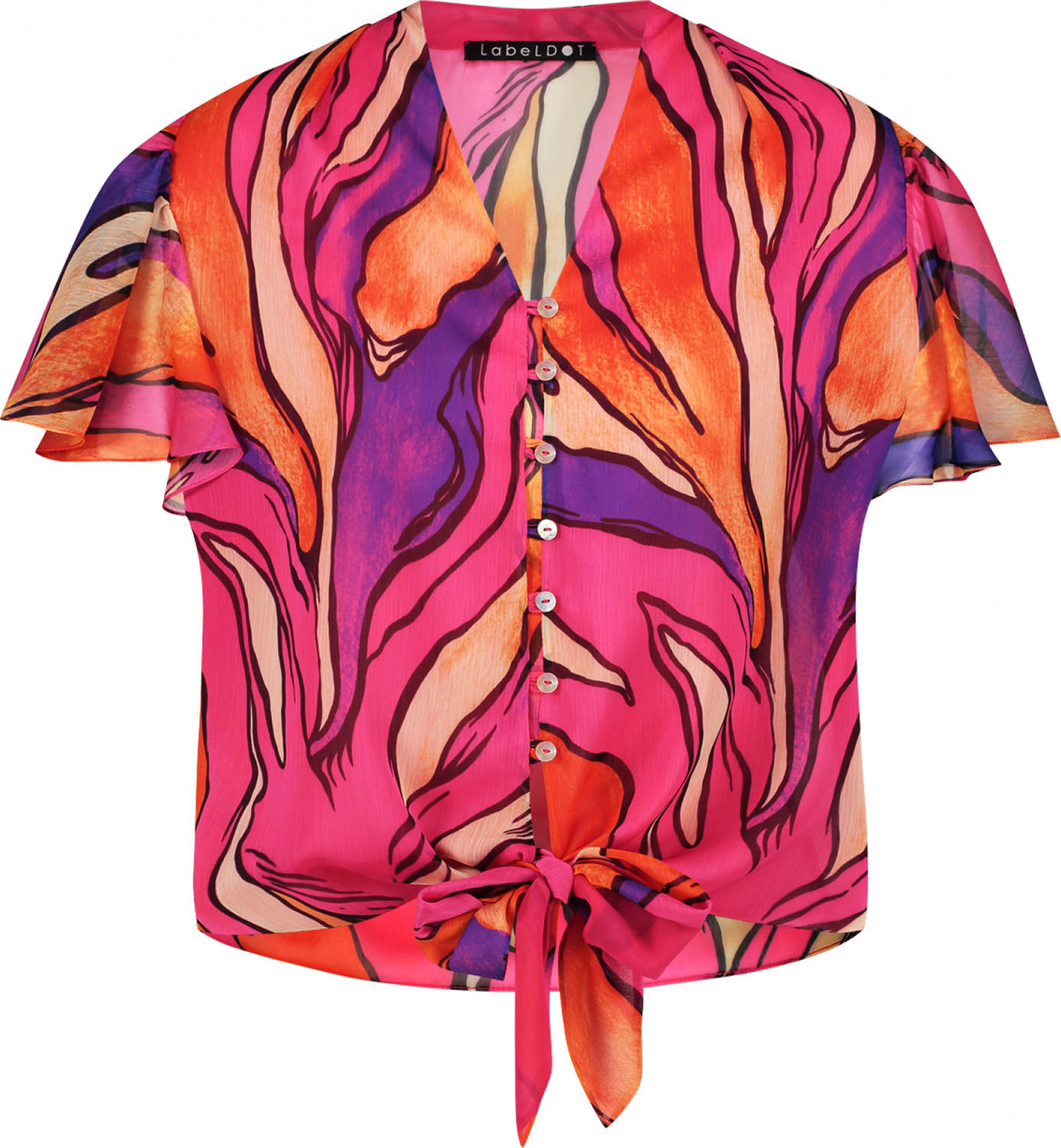 Label Dot Blouse Armin Roze