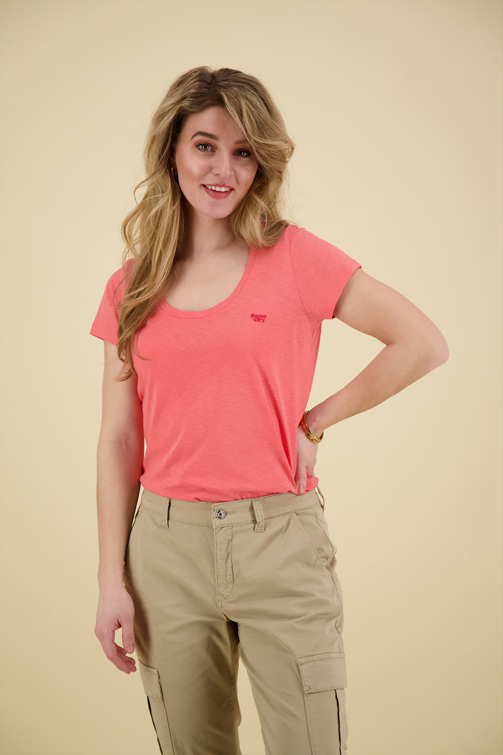 Superdry T-shirt Scoop Oranje