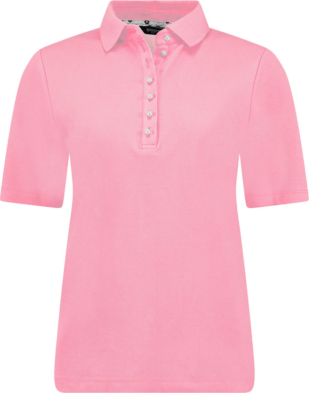polo shirt pearl buttons Roze