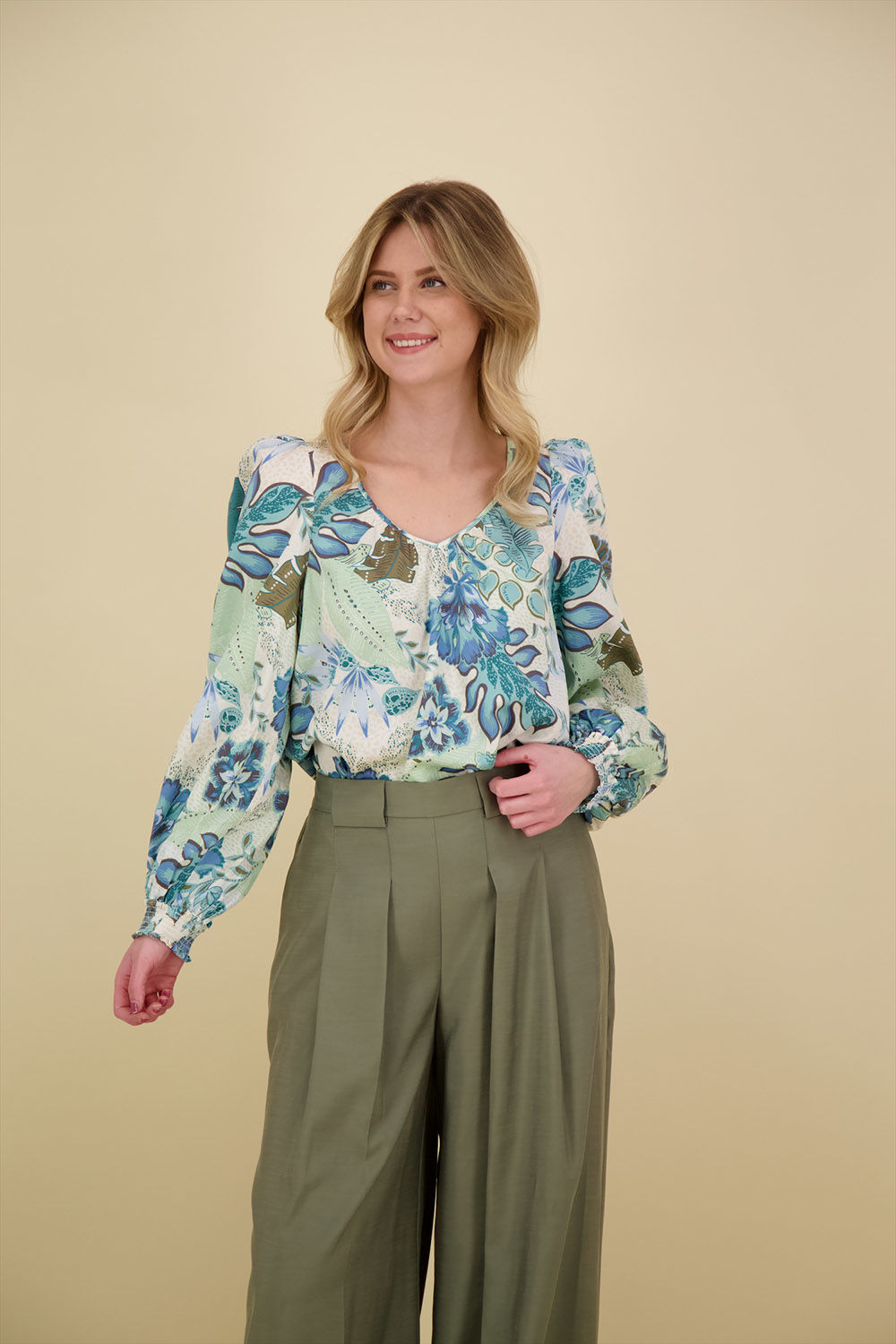 Mos Mosh Blouse Alika Groen
