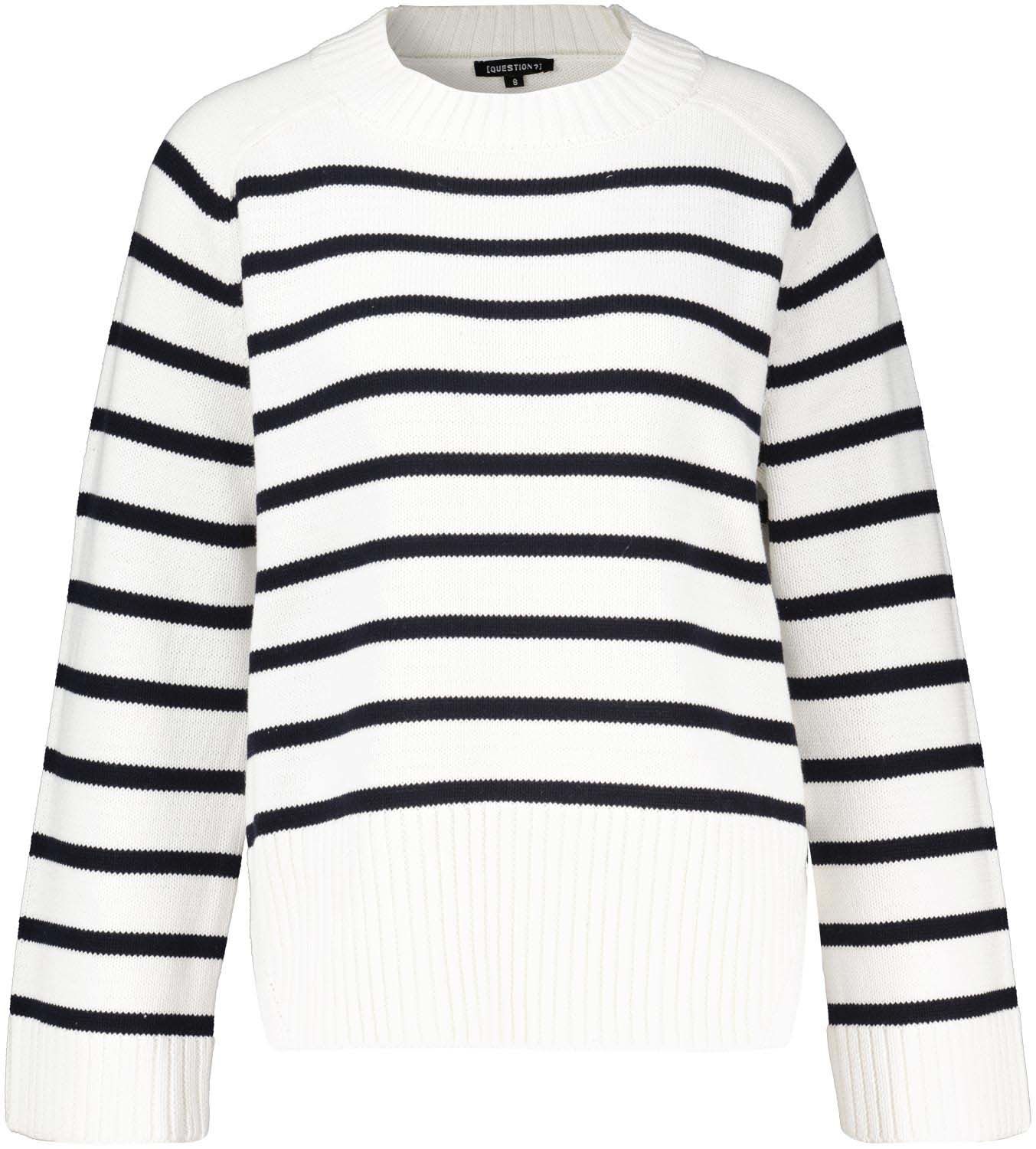 Question pull stripe/solid Wit