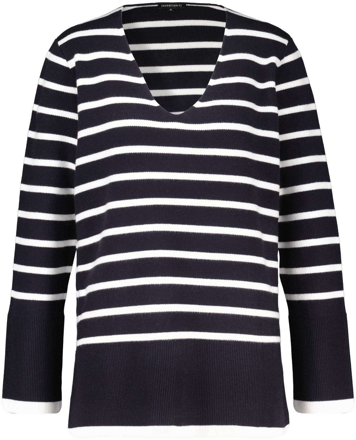Question Trui Streep Blauw