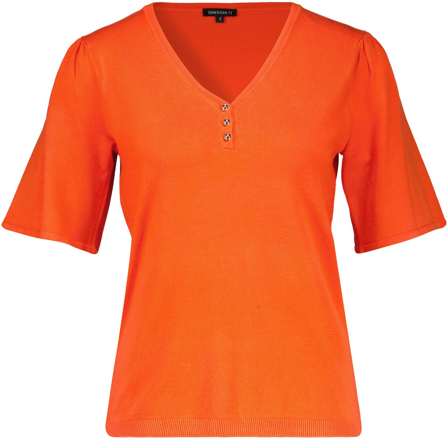 Question pull vneck wide sleeve Oranje