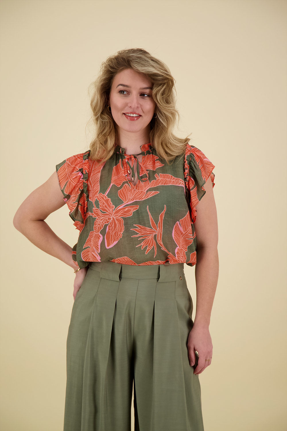 Mos Mosh Blouse Tea Groen