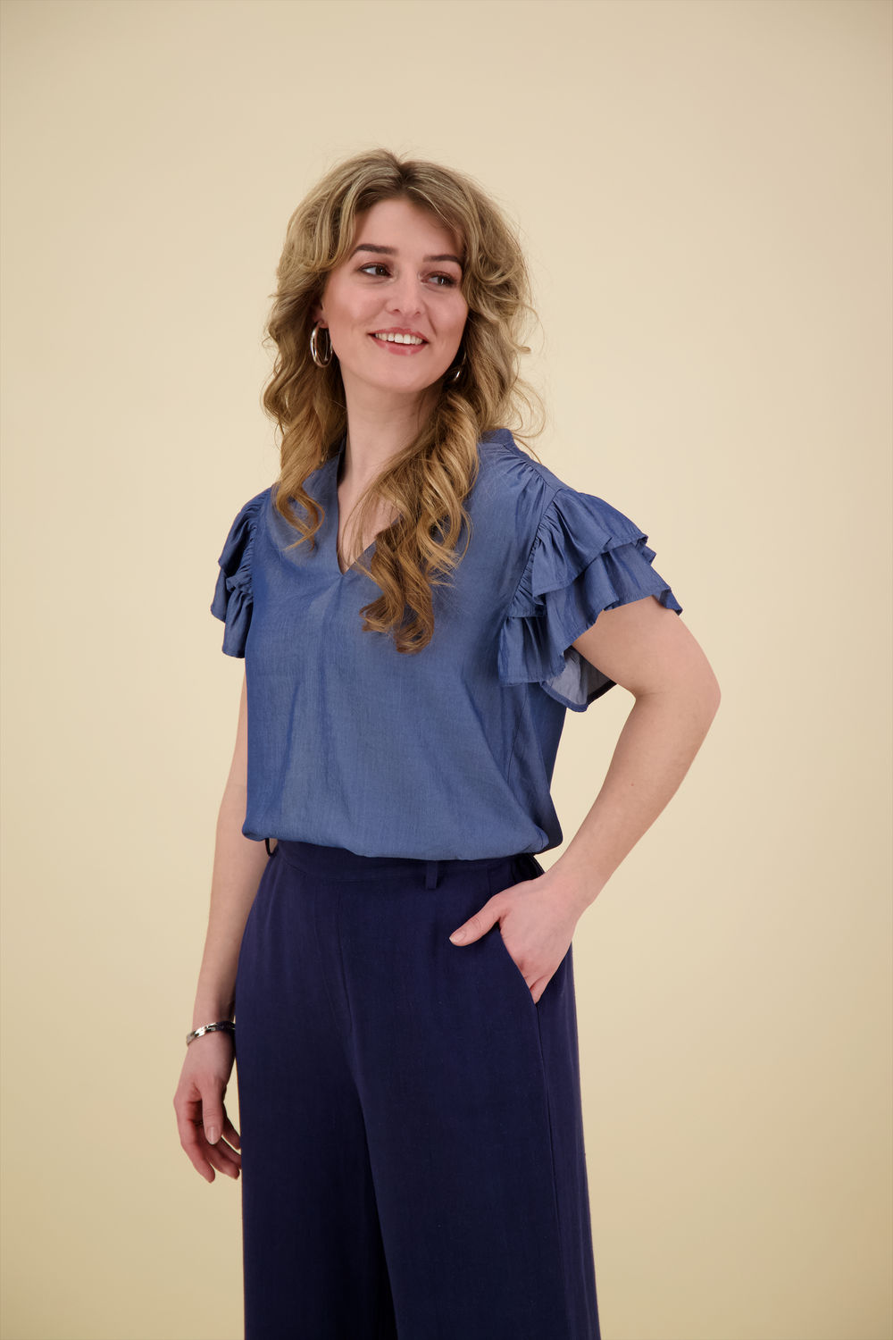 Vive La Femme Top Blauw