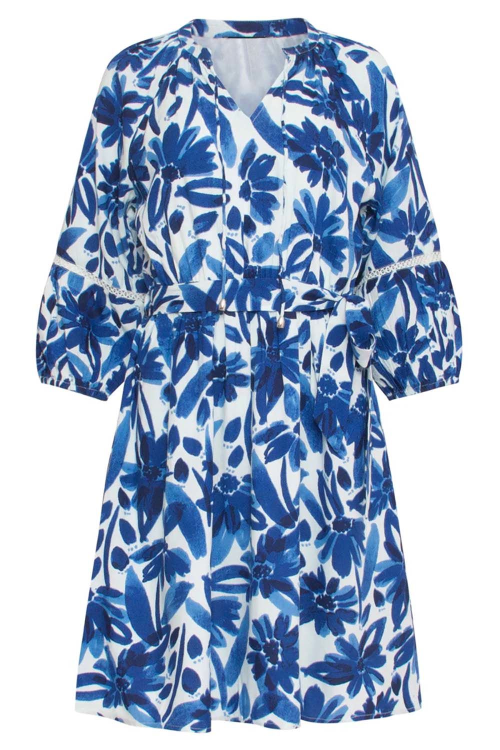 Smashed Lemon Jurk Blauw
