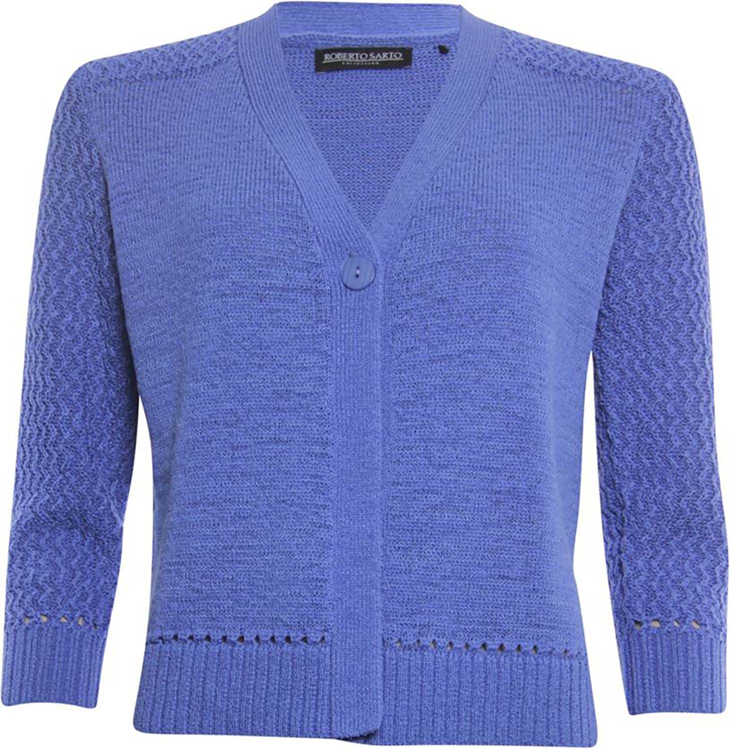 Roberto Sarto vest v-hals Blauw