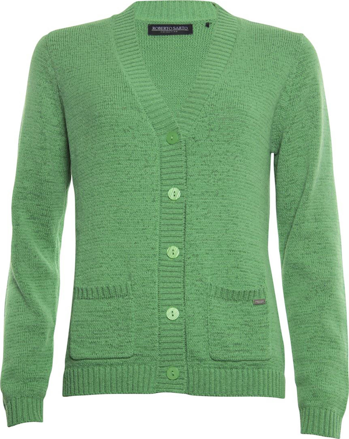 Roberto Sarto vest v-hals Groen