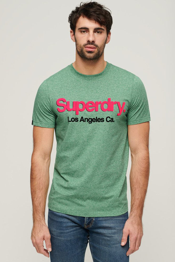 Superdry T-shirt Logo Classic Groen