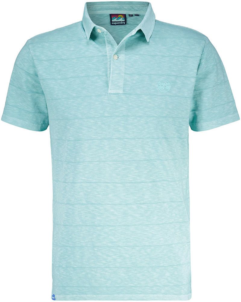 Polo textured jersey Groen