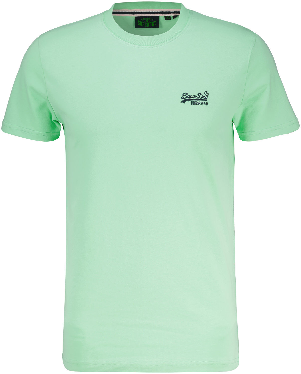 organic cotton essential logo t'shirt vj Groen