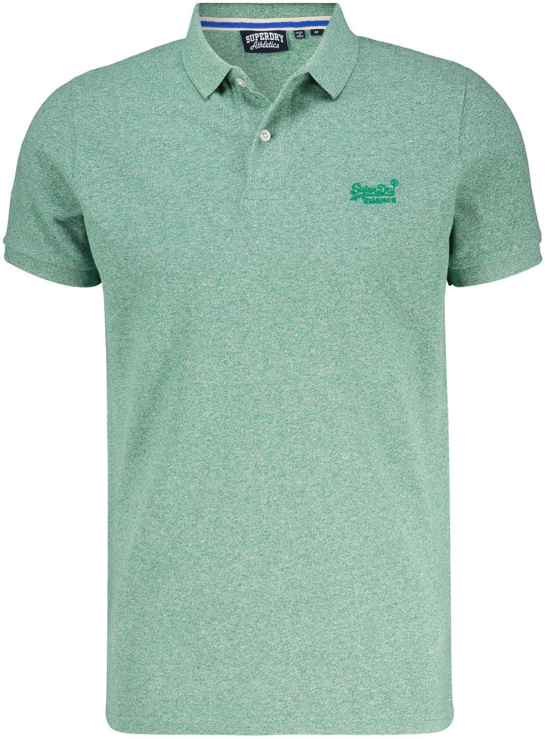 Superdry classic pique polo vj Groen