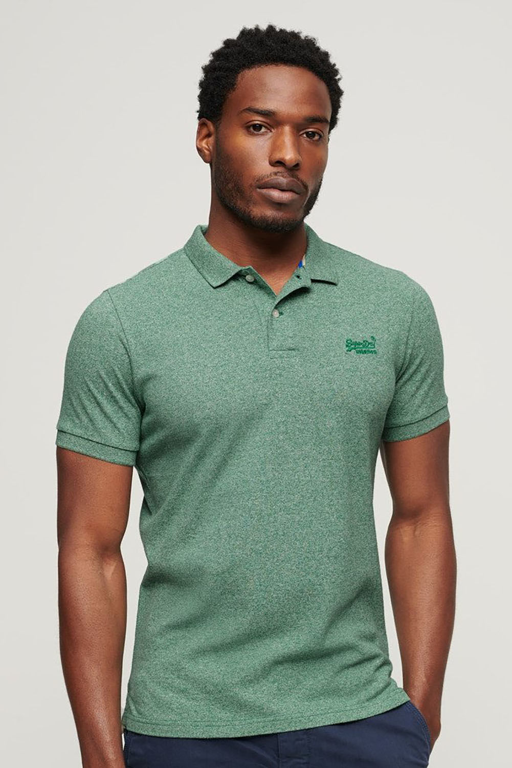 Superdry classic pique polo vj Groen