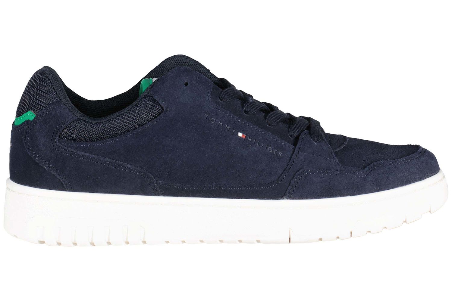 Tommy Hilfiger th basket core suede Blauw