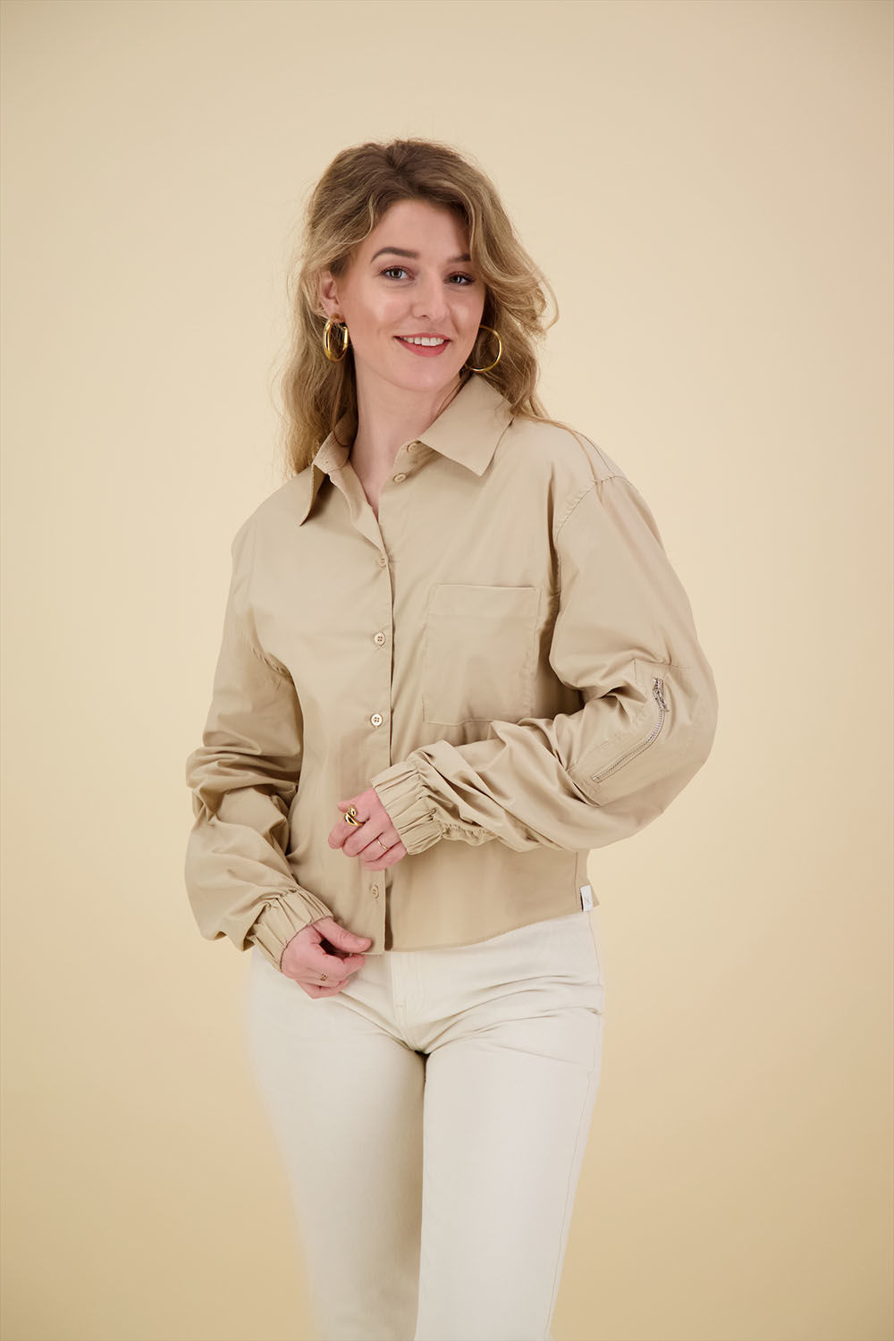Nukus Blouse Quirine  Beige