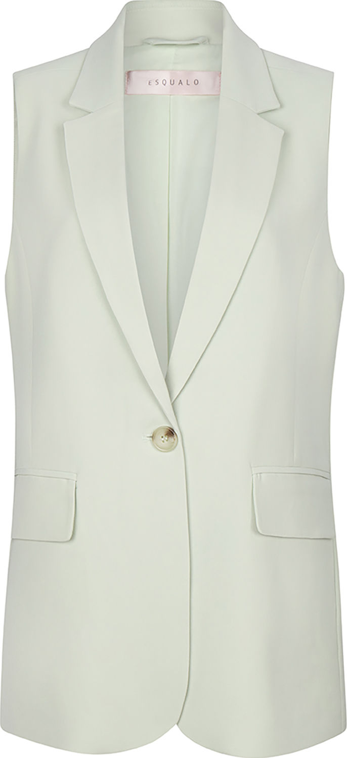 Esqualo Gilet button city Groen
