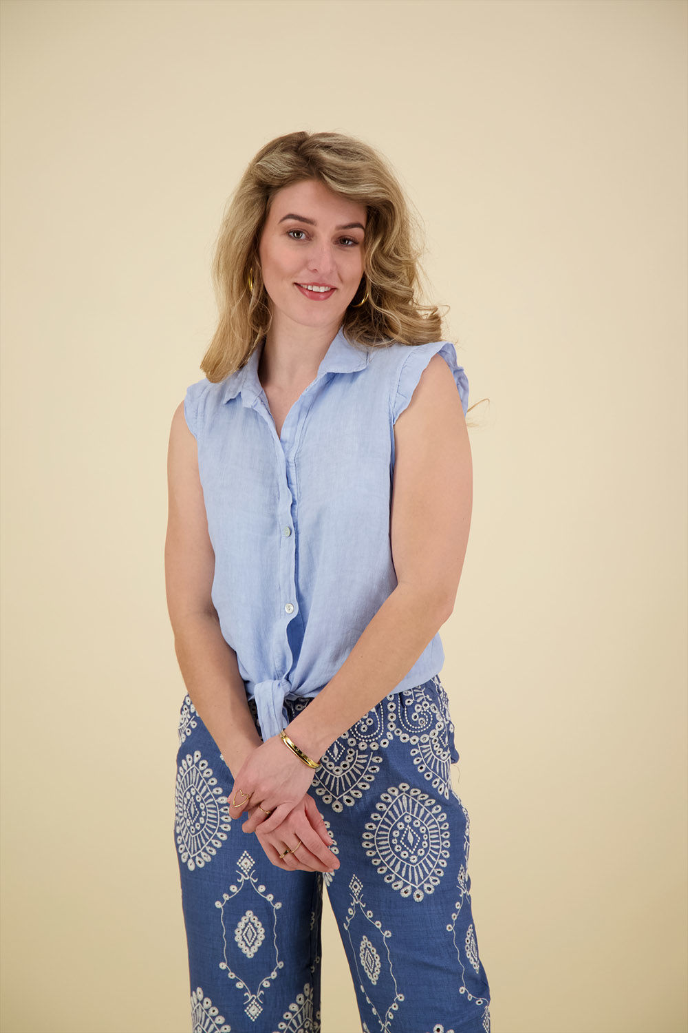 Bomont Blouse Fabienne Blauw