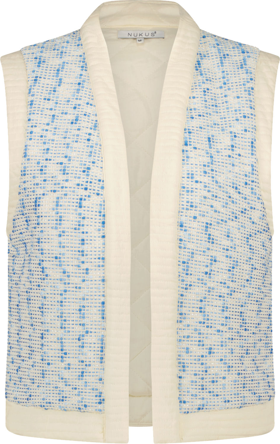 Nukus Gilet Helen Short Blauw